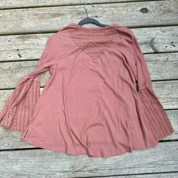 Free People Parisian Nights Pink Top - Picture 3 of 3